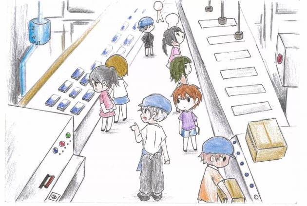 手繪圖解新十年的辦學思路“學校產業化，專業企業化”