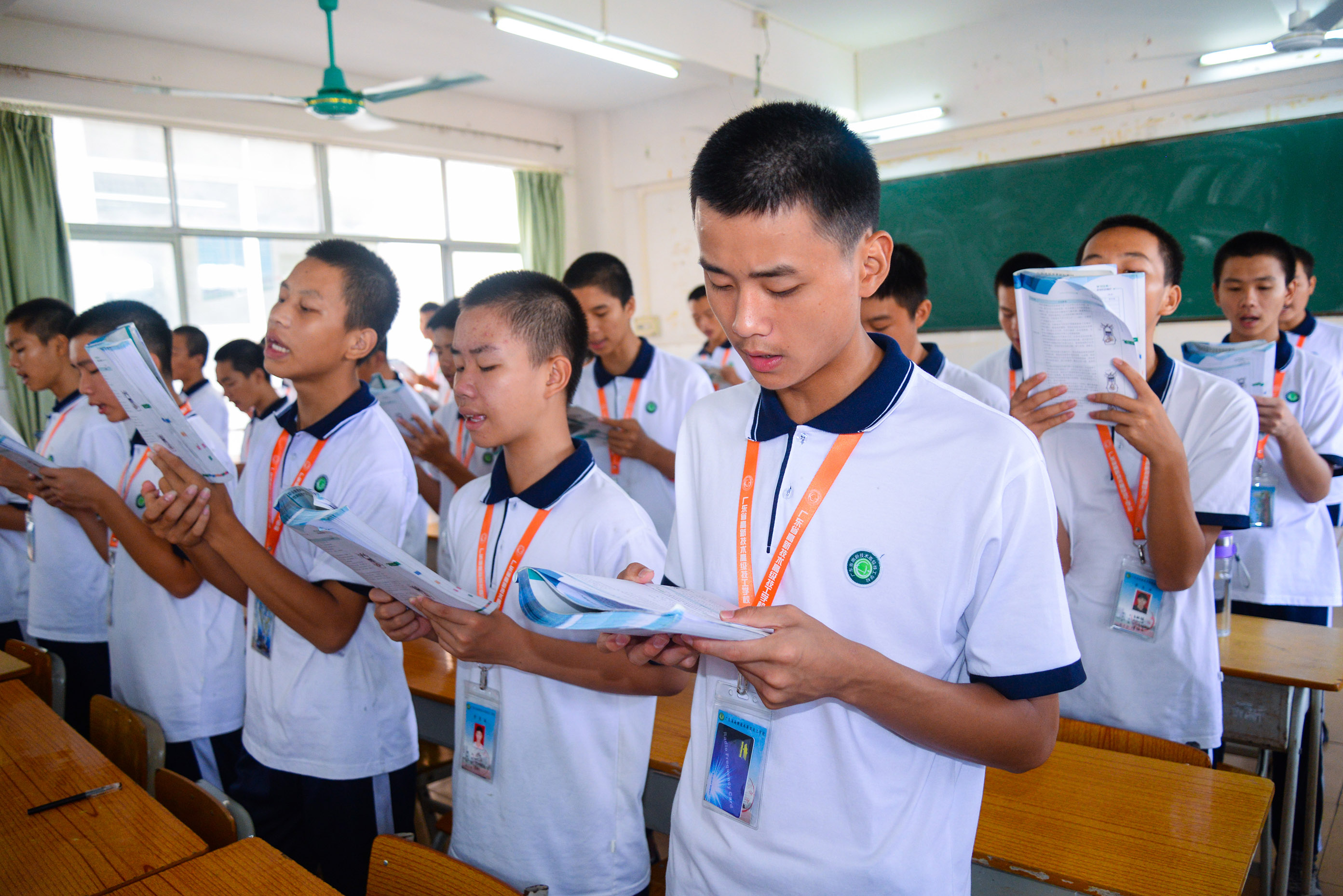高新高級技校 學生早讀精神風貌